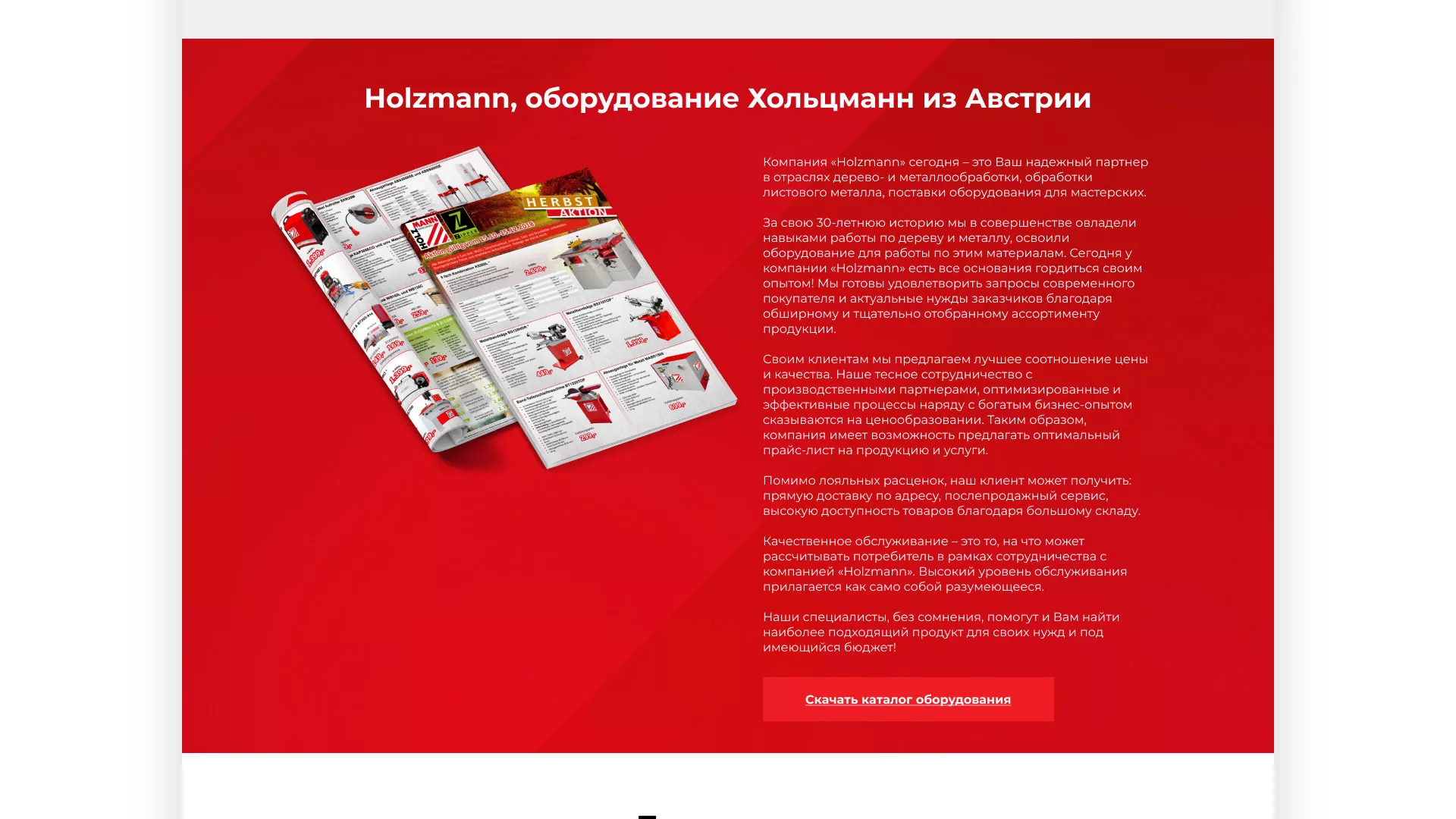 Создание сайта компании «HOLZMANN Maschinen GmbH» в Новокубанске